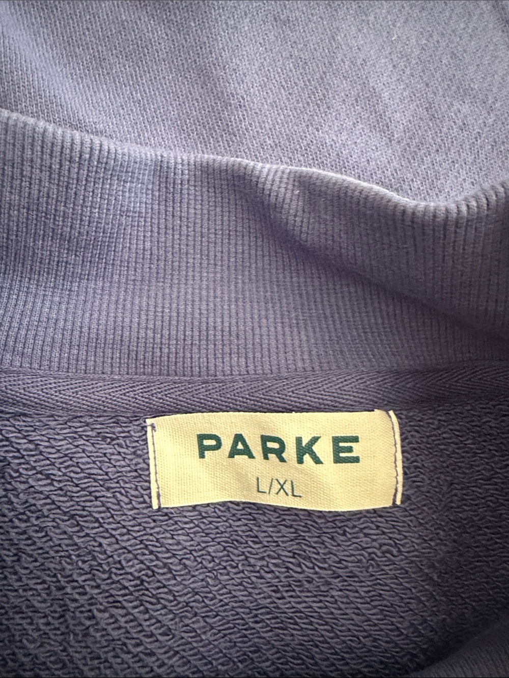 Parker Blue Crewneck Sweatshirt with Red Lettering - Picture 5 of 5